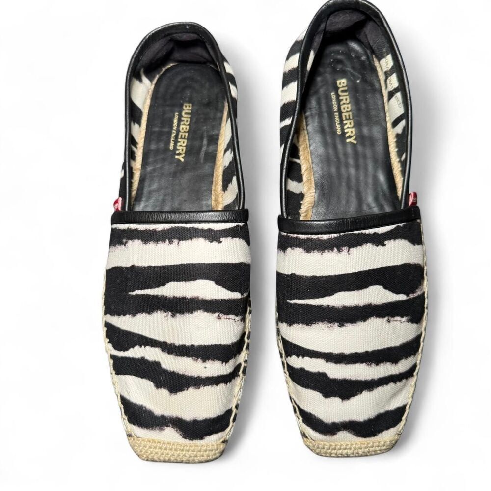 Burberry Women's Abstract/Zebra Print Flat Slip-O… - image 6